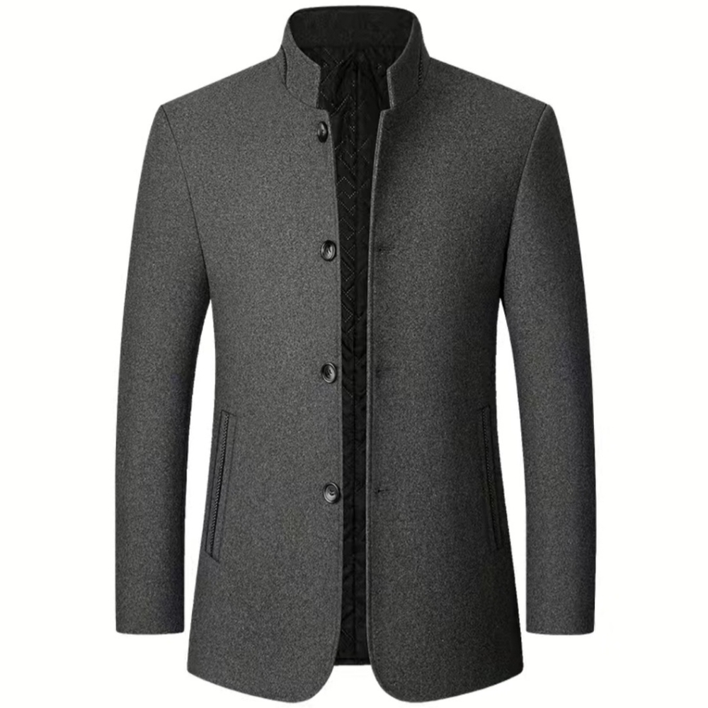 Men's Jacket / Coat,  Stand Collar One Breasted Jacket